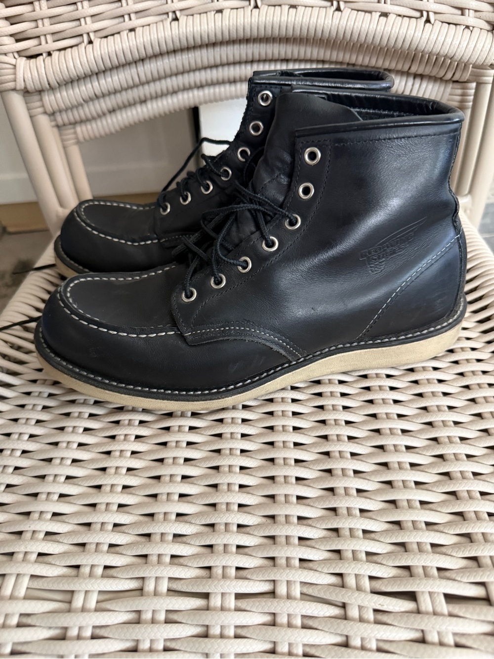Red Wing 8849 Classic Moc Black Prairie Boots 9D